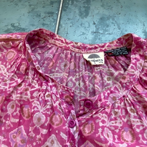 Vintage F.A. Chatta Boho Print Midi Skirt and Top - Picture 9 of 13